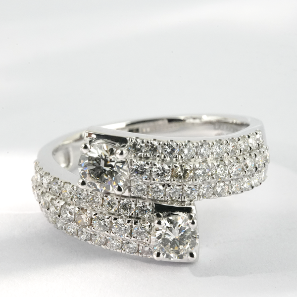 "Zero Kelvin"-Luxury Moissanite White Gold Engagement Wedding Ring